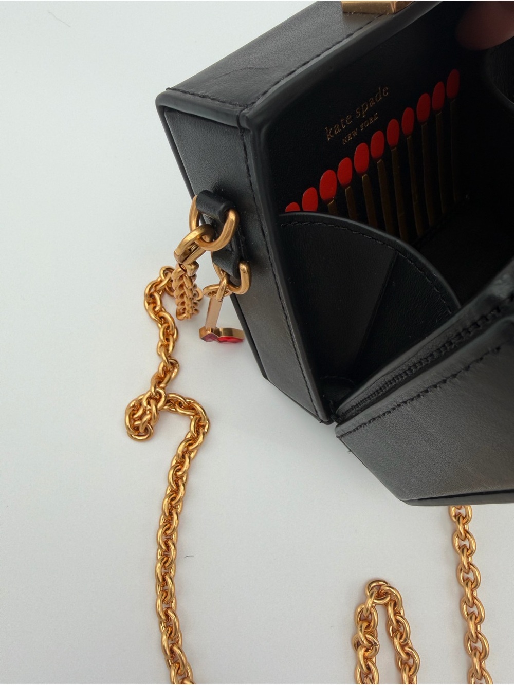 kate spade Black Mini 'Jazz Bar' Embellished Box Bag - Picture 7 of 9